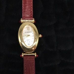 Liz Claiborne reversible band watch.